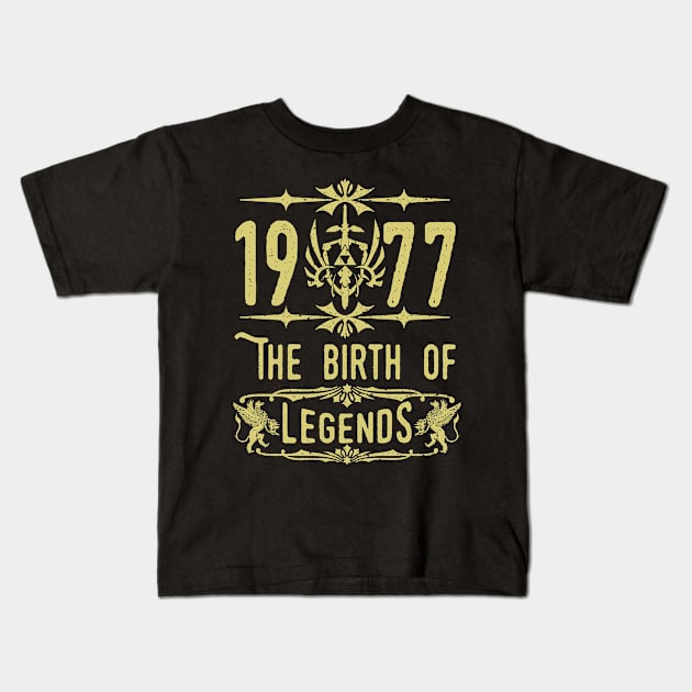 1977 The birth of Legends! Kids T-Shirt by variantees